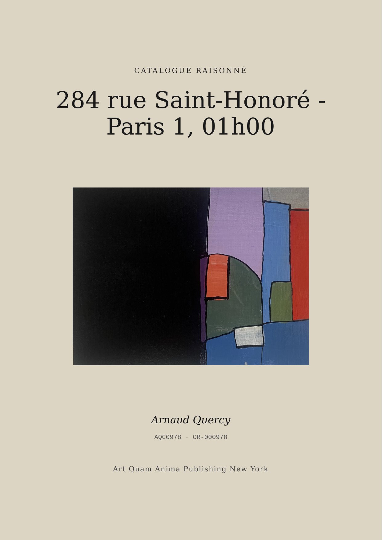 284 rue Saint-Honoré - Paris 1, 01h00