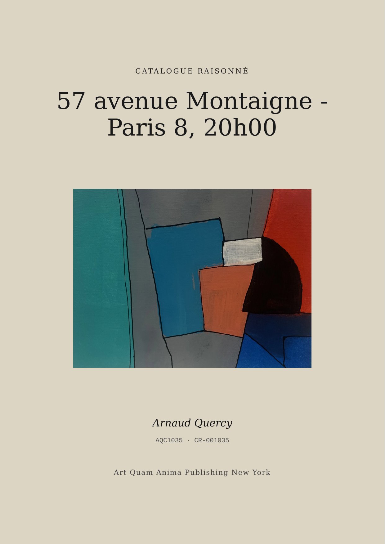 57 avenue Montaigne - Paris 8, 20h00