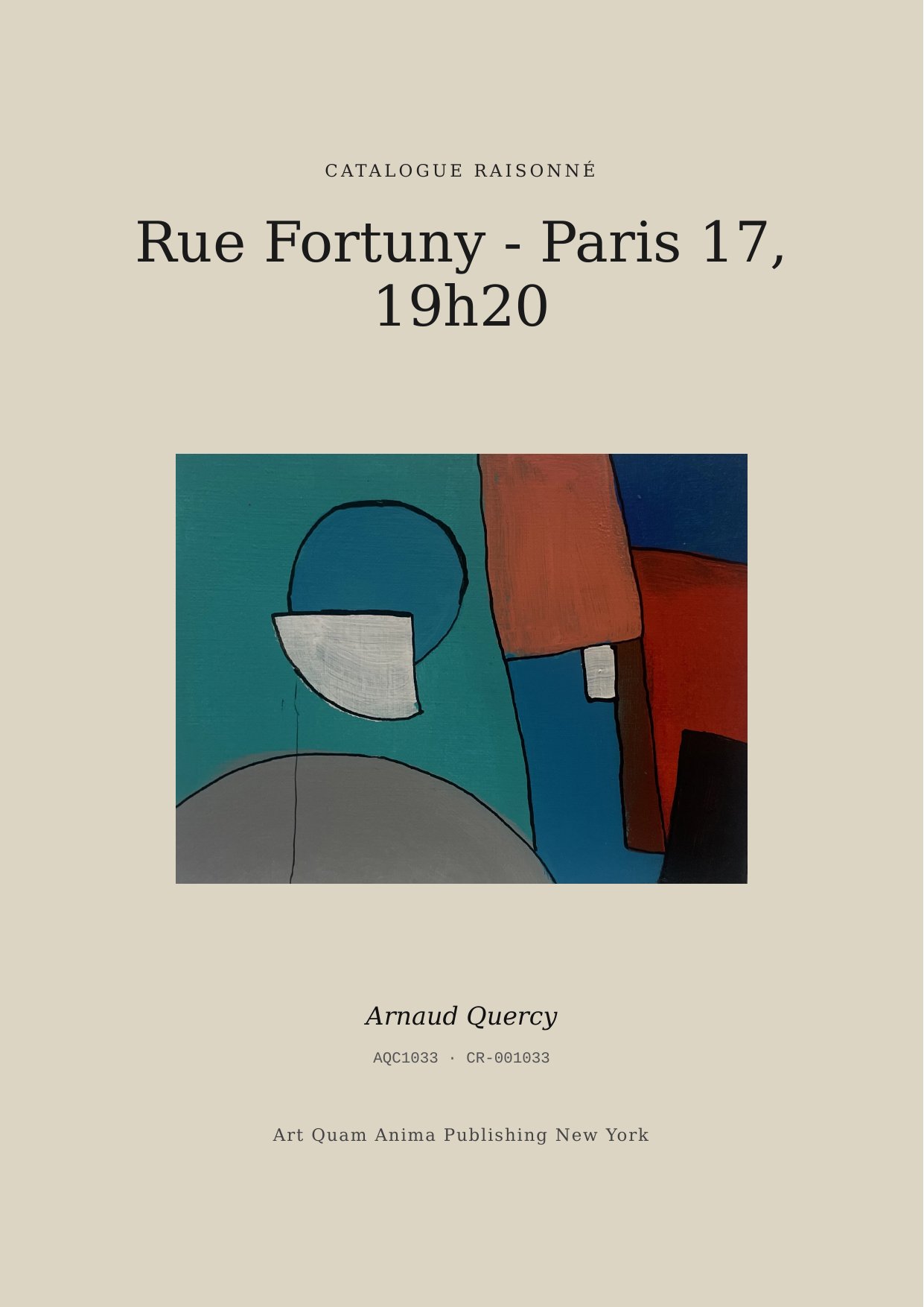 Rue Fortuny - Paris 17, 19h20