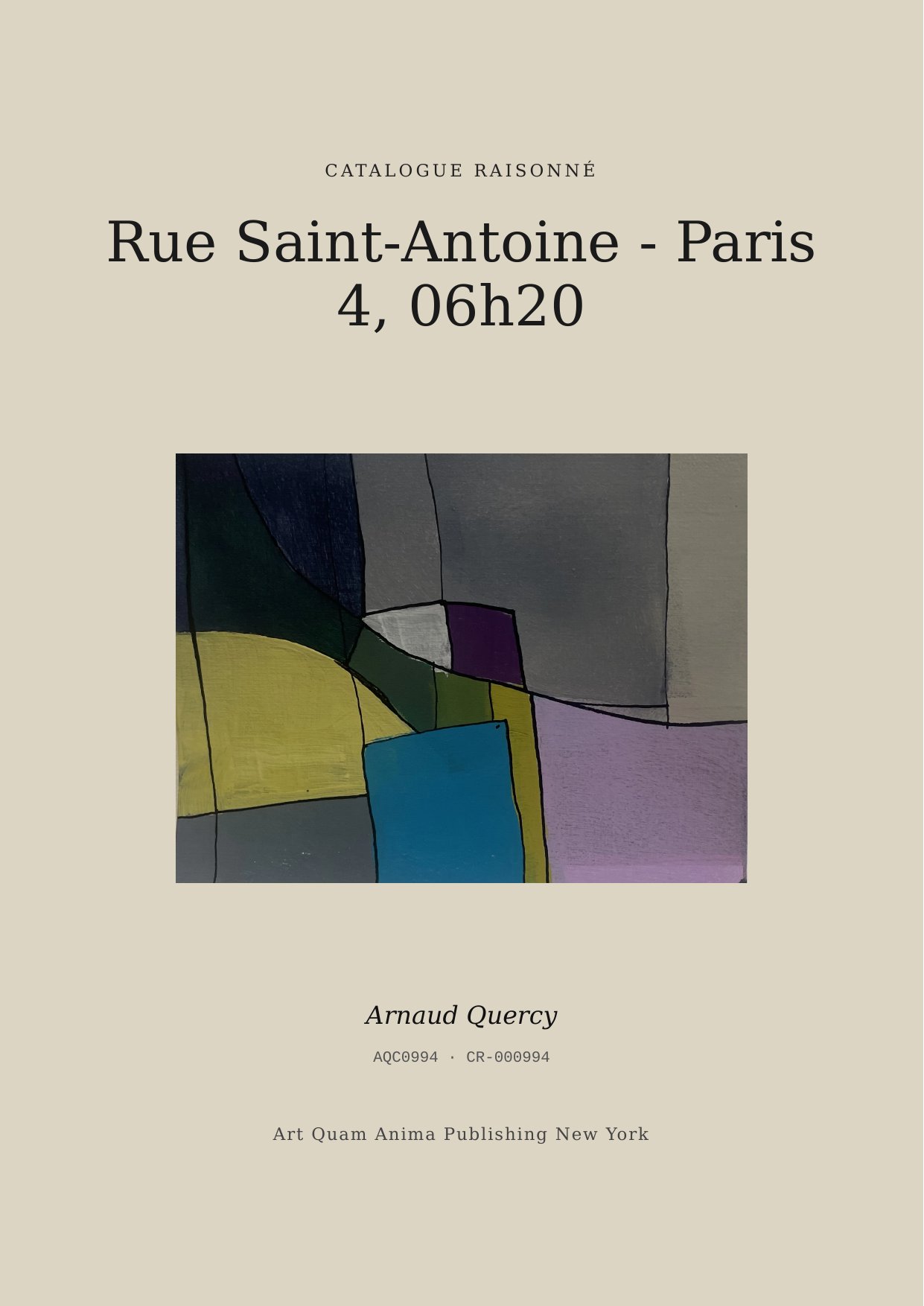 Rue Saint-Antoine - Paris 4, 06h20