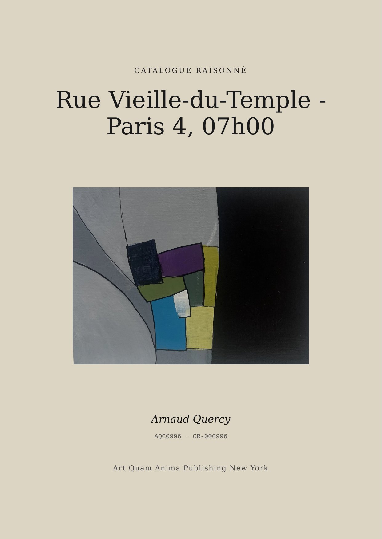 Rue Vieille-du-Temple - Paris 4, 07h00