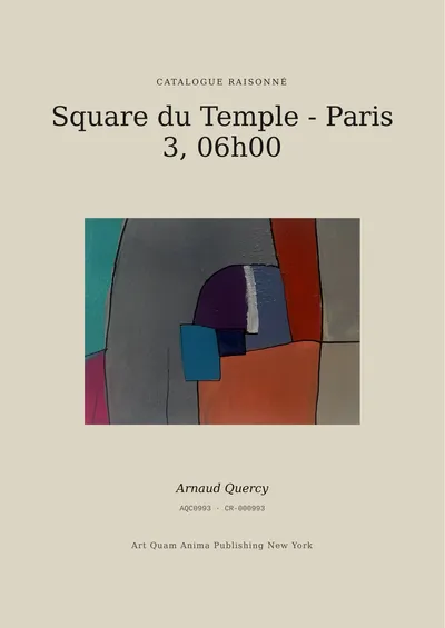 Square du Temple - Paris 3, 06h00