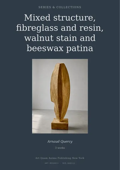 Mixed structure, fibreglass and resin, walnut stain and beeswax patina