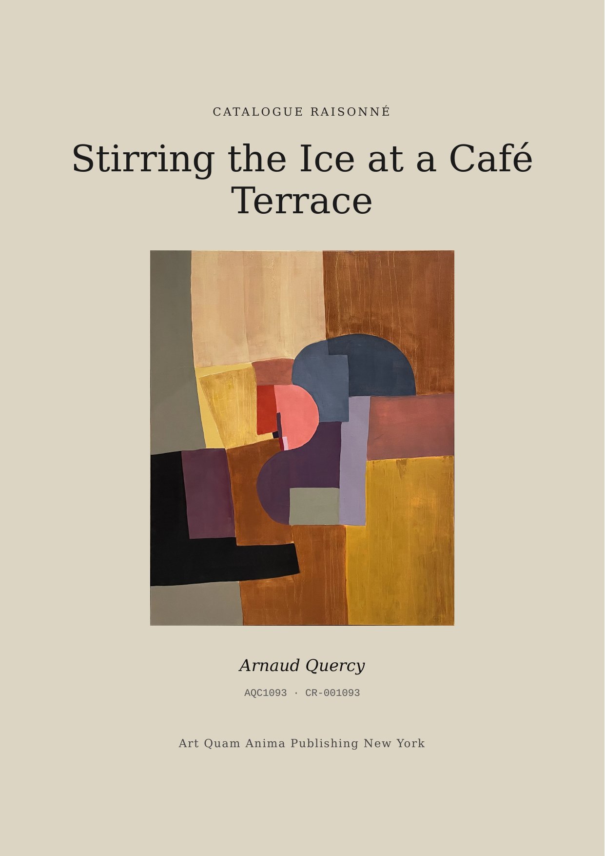 Stirring the Ice at a Café Terrace