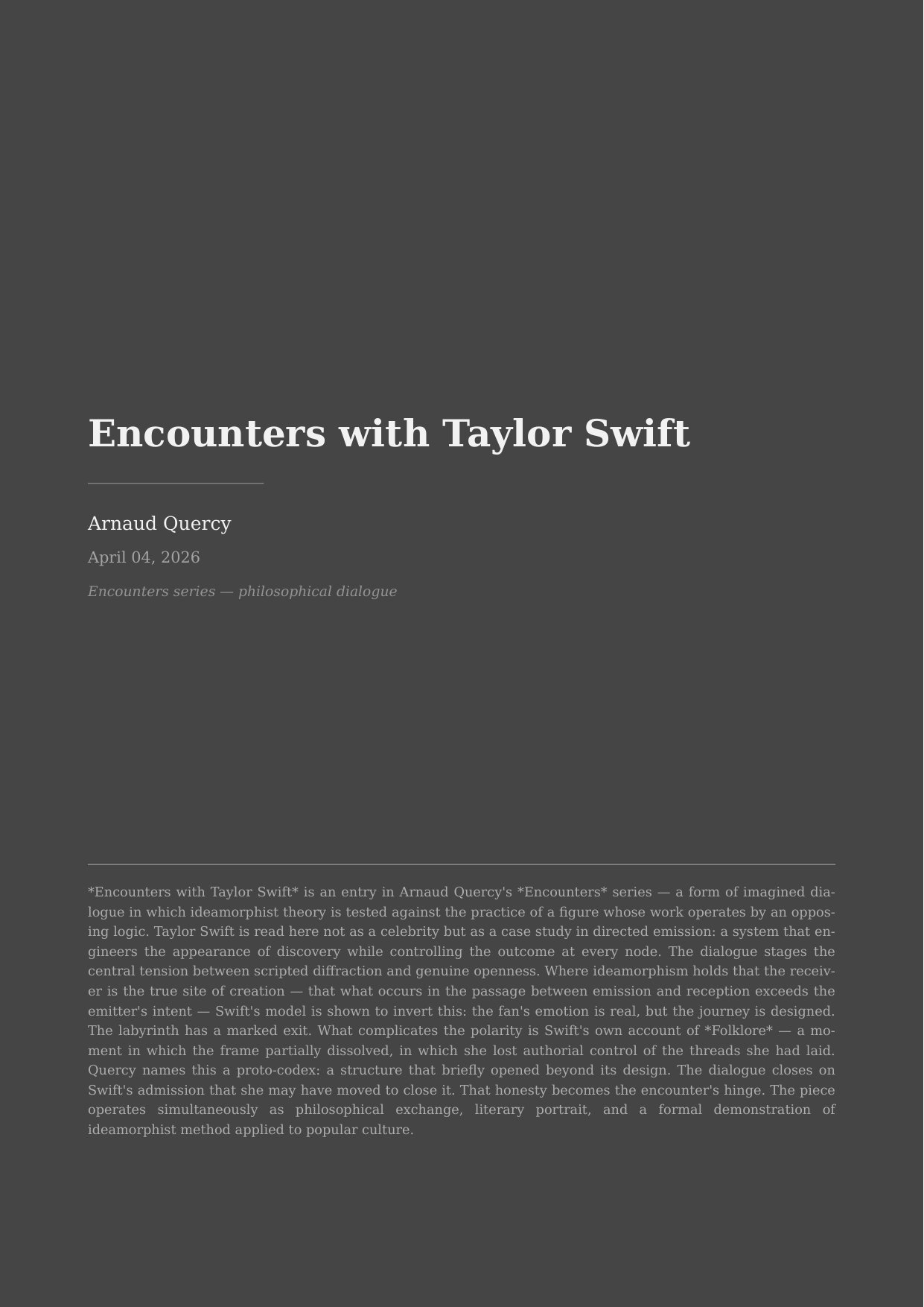 Encounters with Taylor Swift