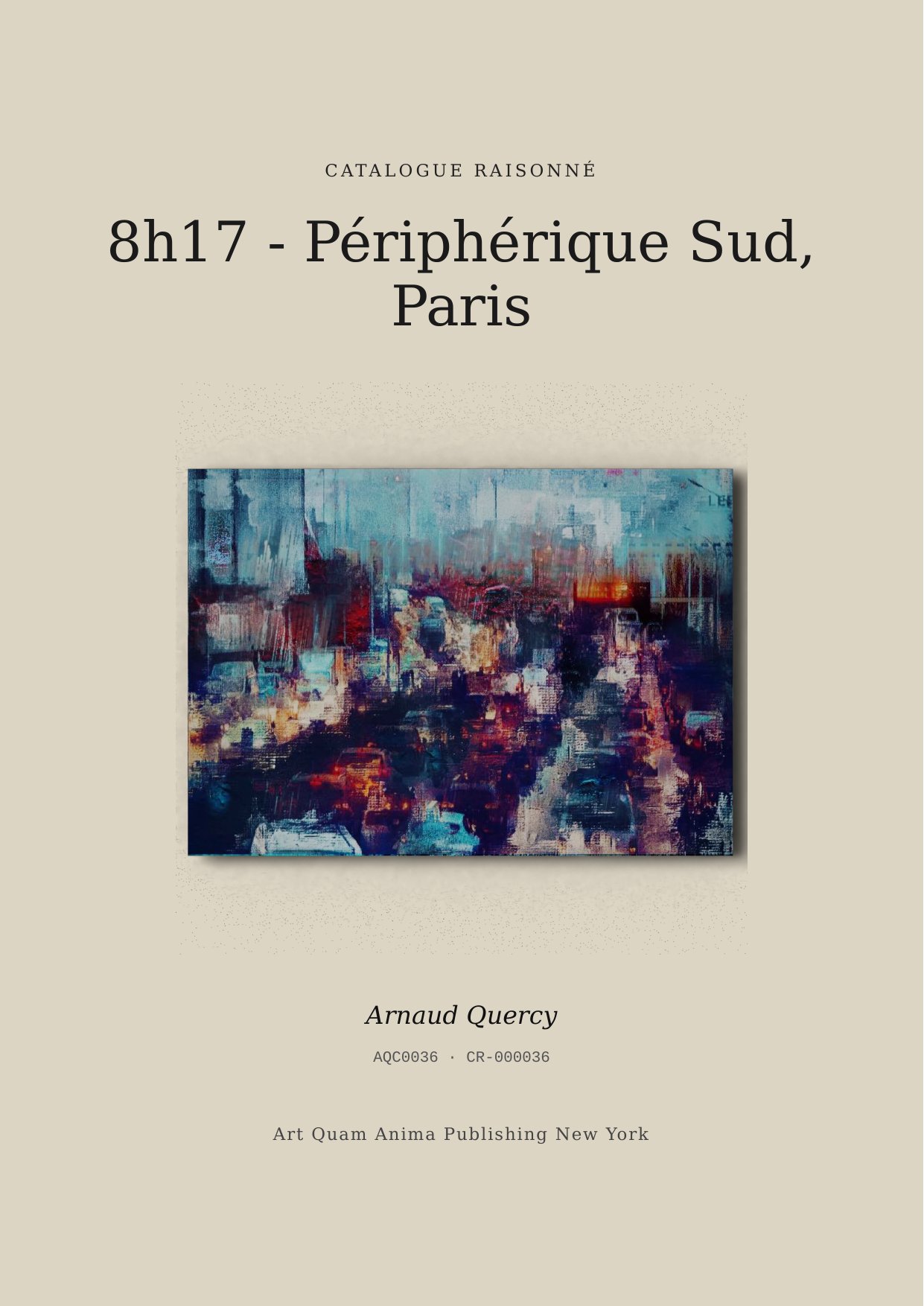 8h17 - Périphérique Sud, Paris