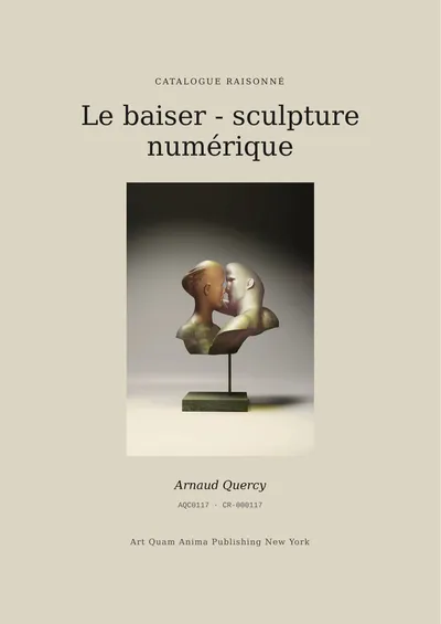 Le baiser - sculpture numérique