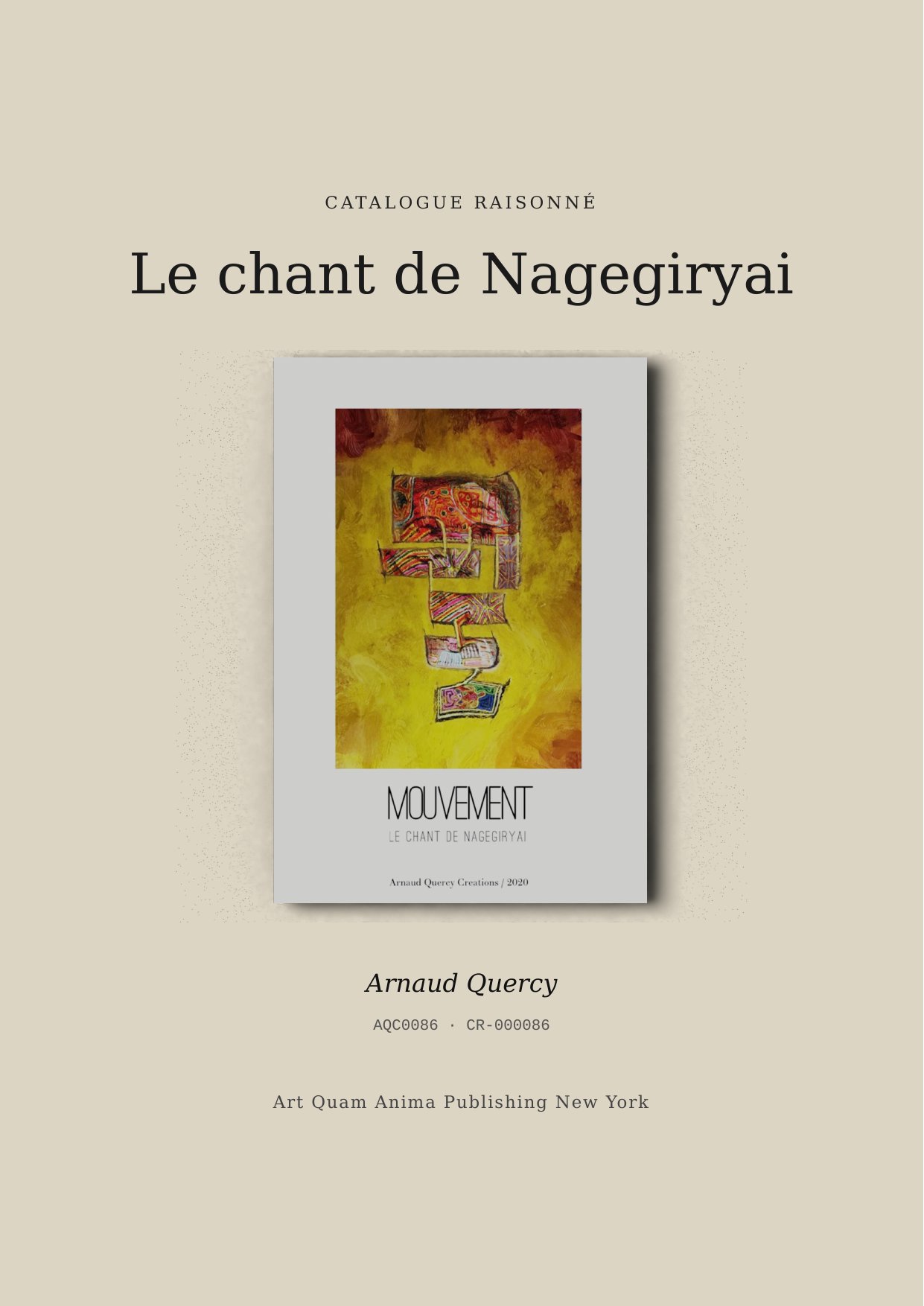 Le chant de Nagegiryai