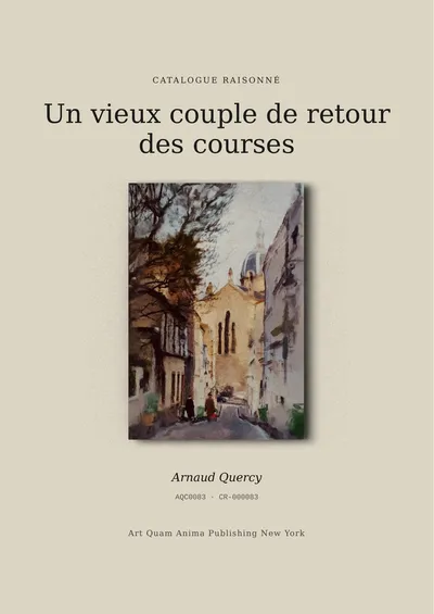 Un vieux couple de retour des courses