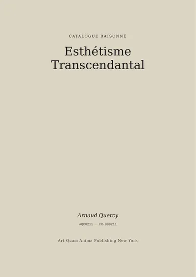 Esthétisme Transcendantal
