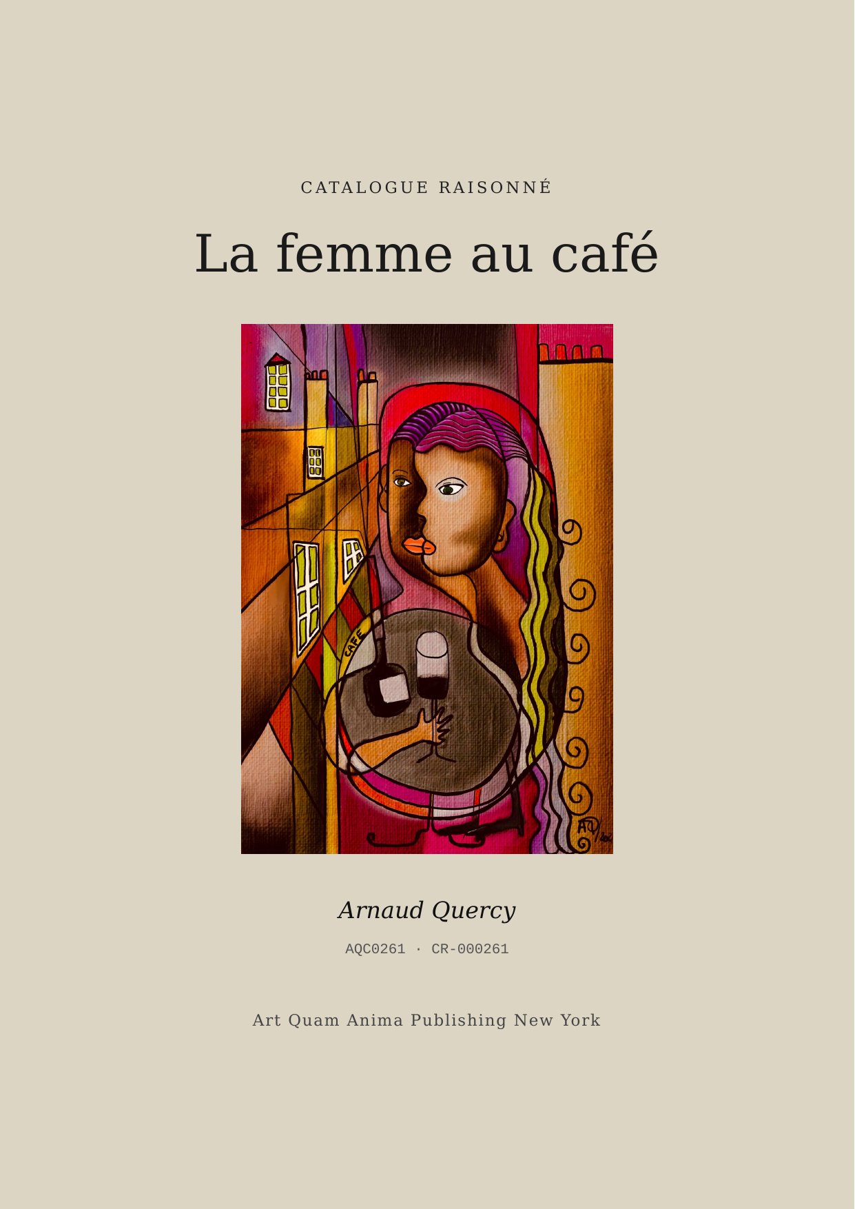 La femme au café