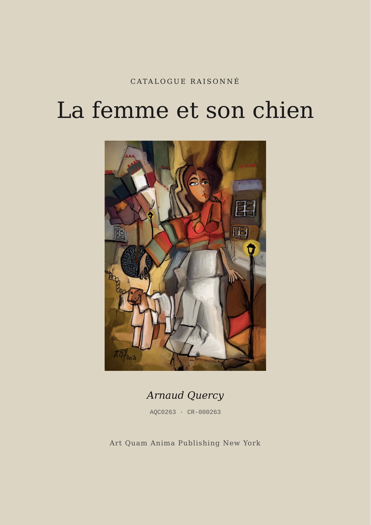 La femme et son chien