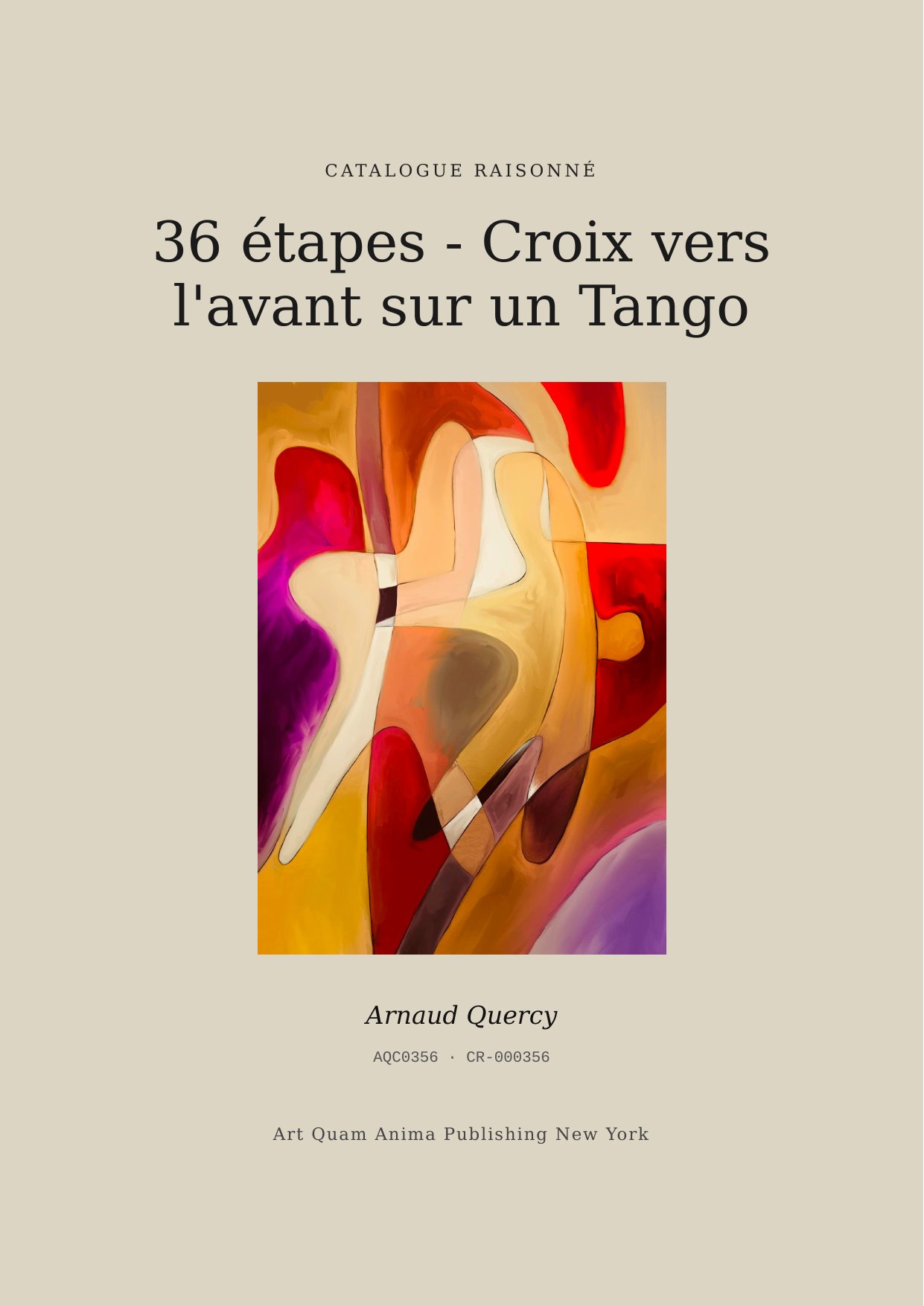 36 étapes - Croix vers l'avant sur un Tango