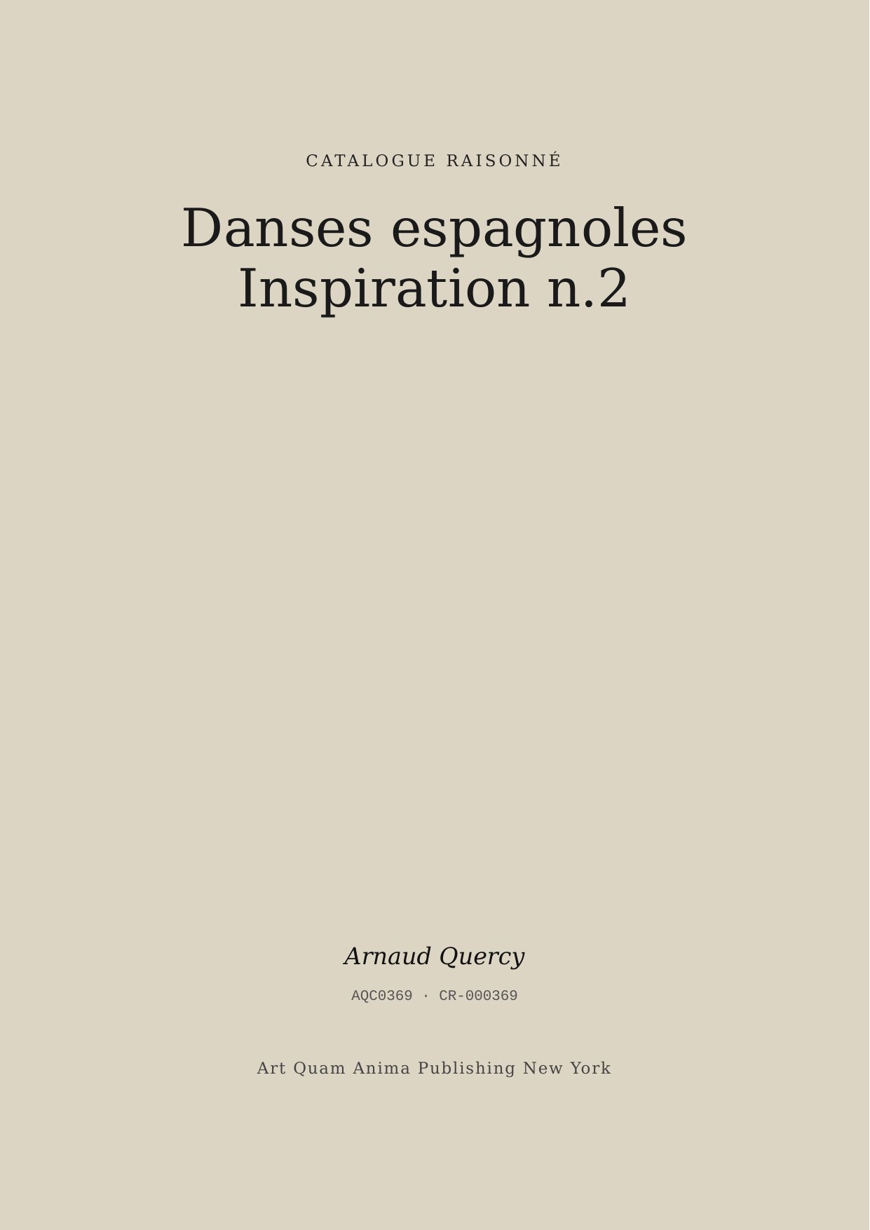 Danses espagnoles Inspiration n.2