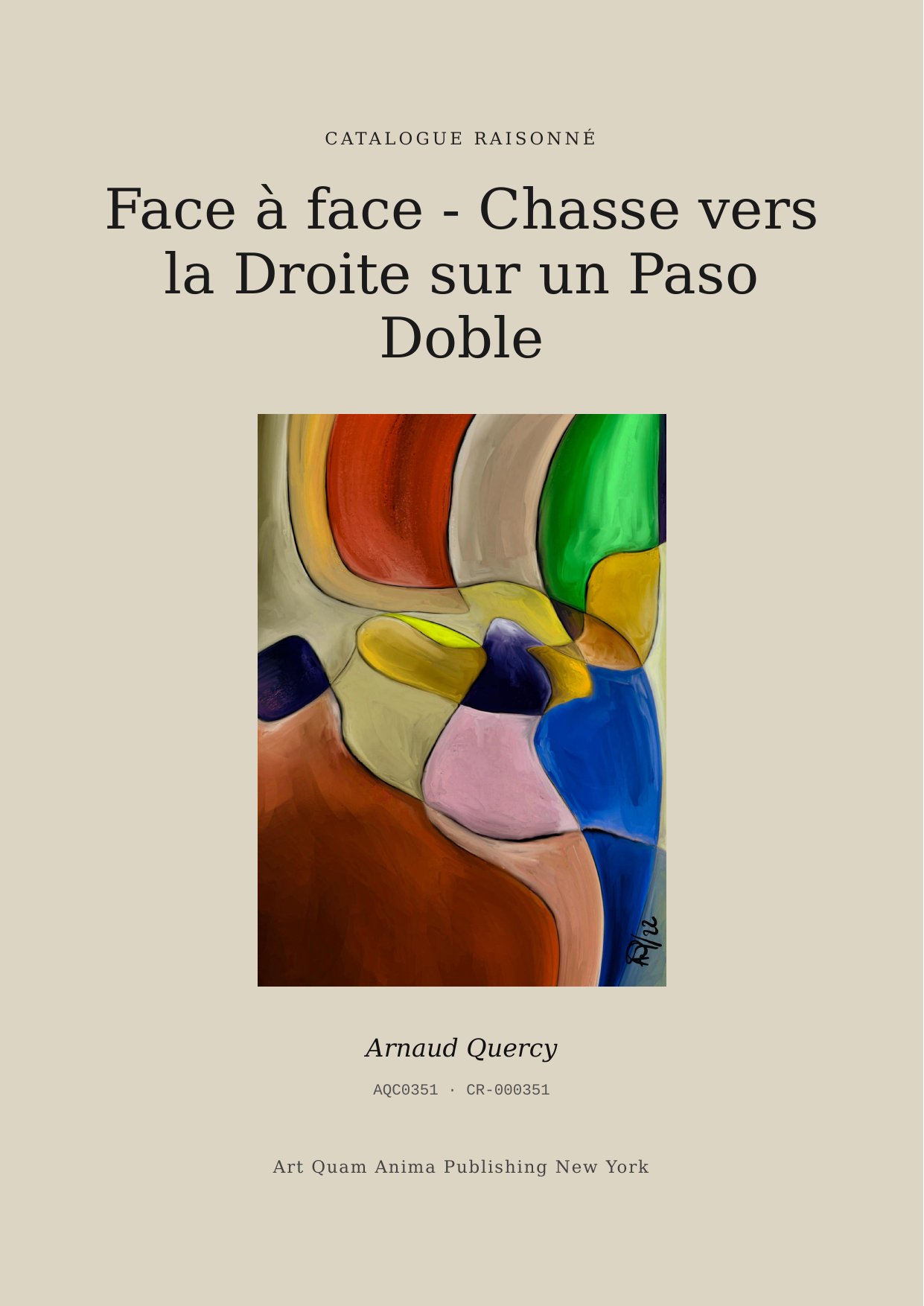 Face à face - Chasse vers la Droite sur un Paso Doble