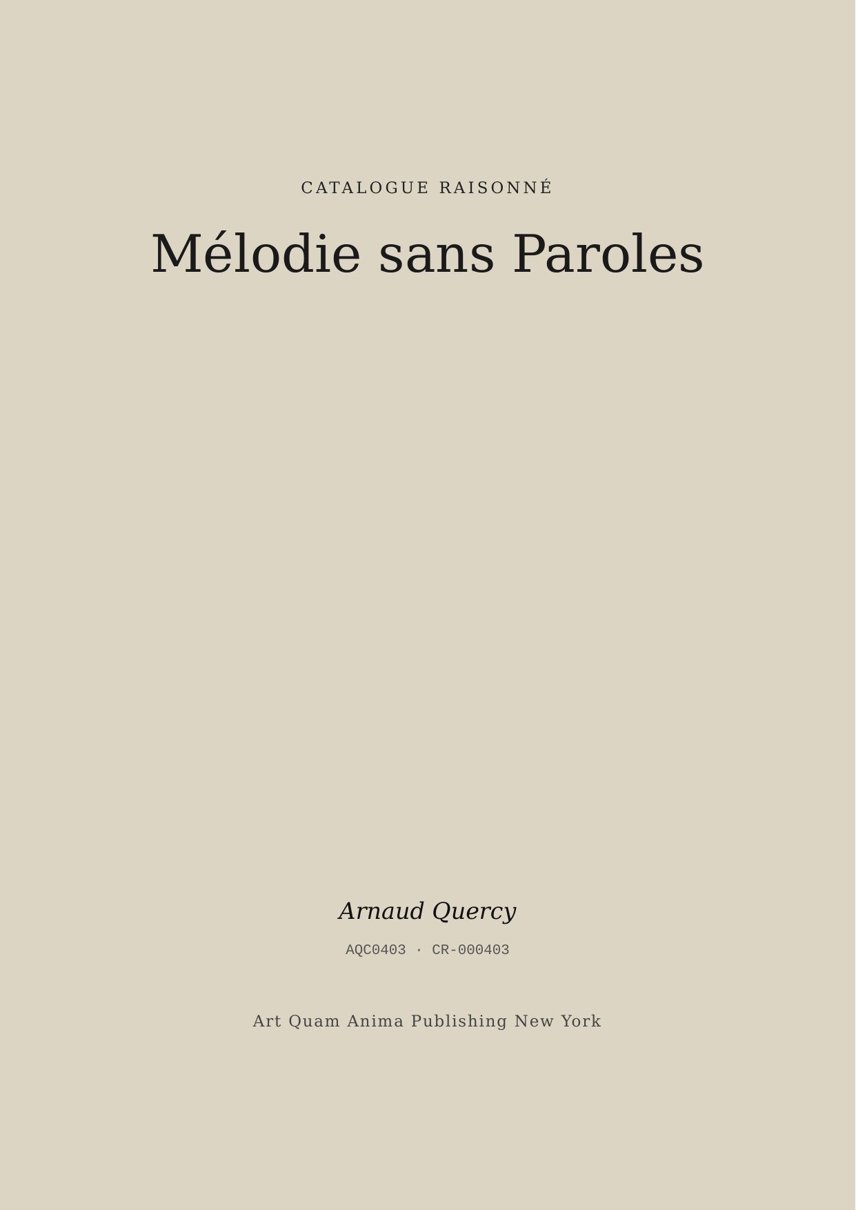Mélodie sans Paroles