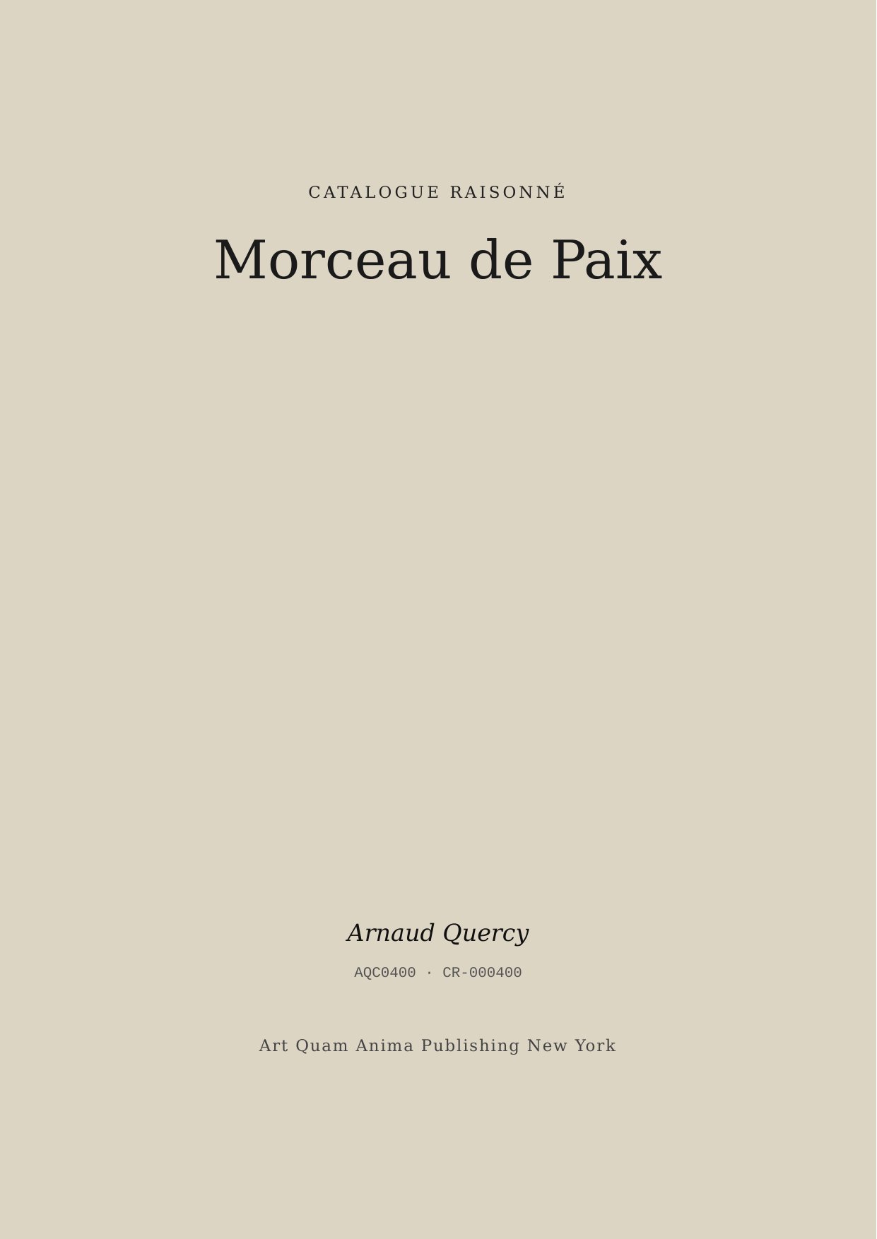 Morceau de Paix