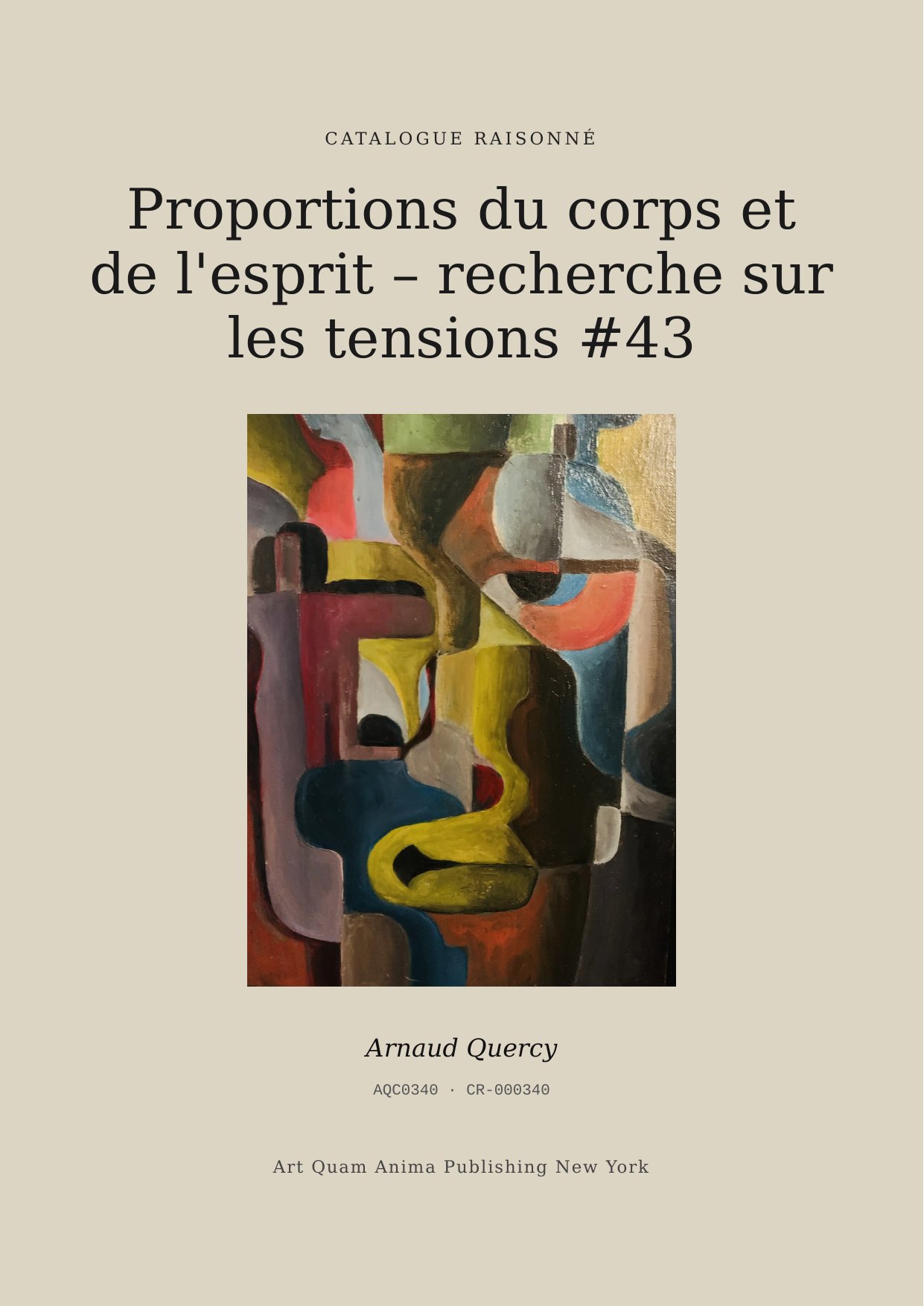 Proportions du corps et de l'esprit – recherche sur les tensions #43