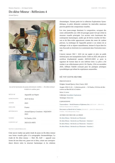 Do dièse Mineur - Réflexions 4