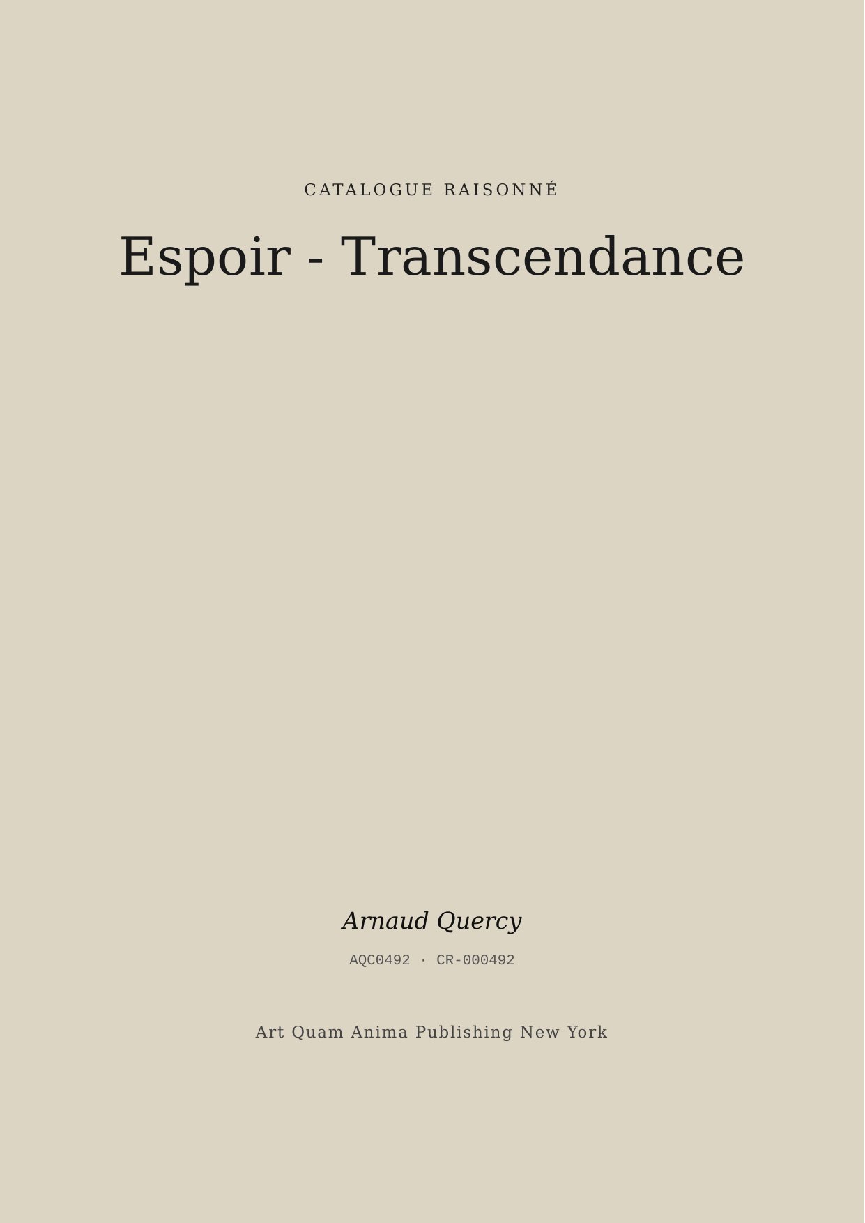 Espoir - Transcendance