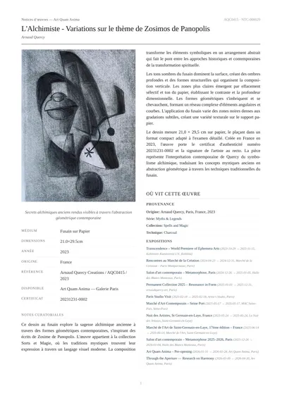L'Alchimiste - Variations sur le thème de Zosimos de Panopolis