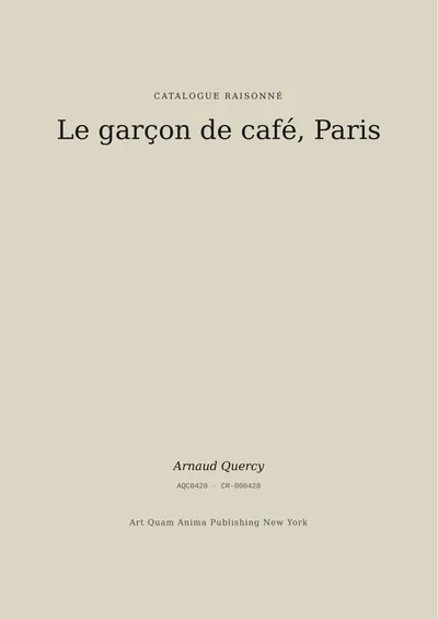 Le garçon de café, Paris