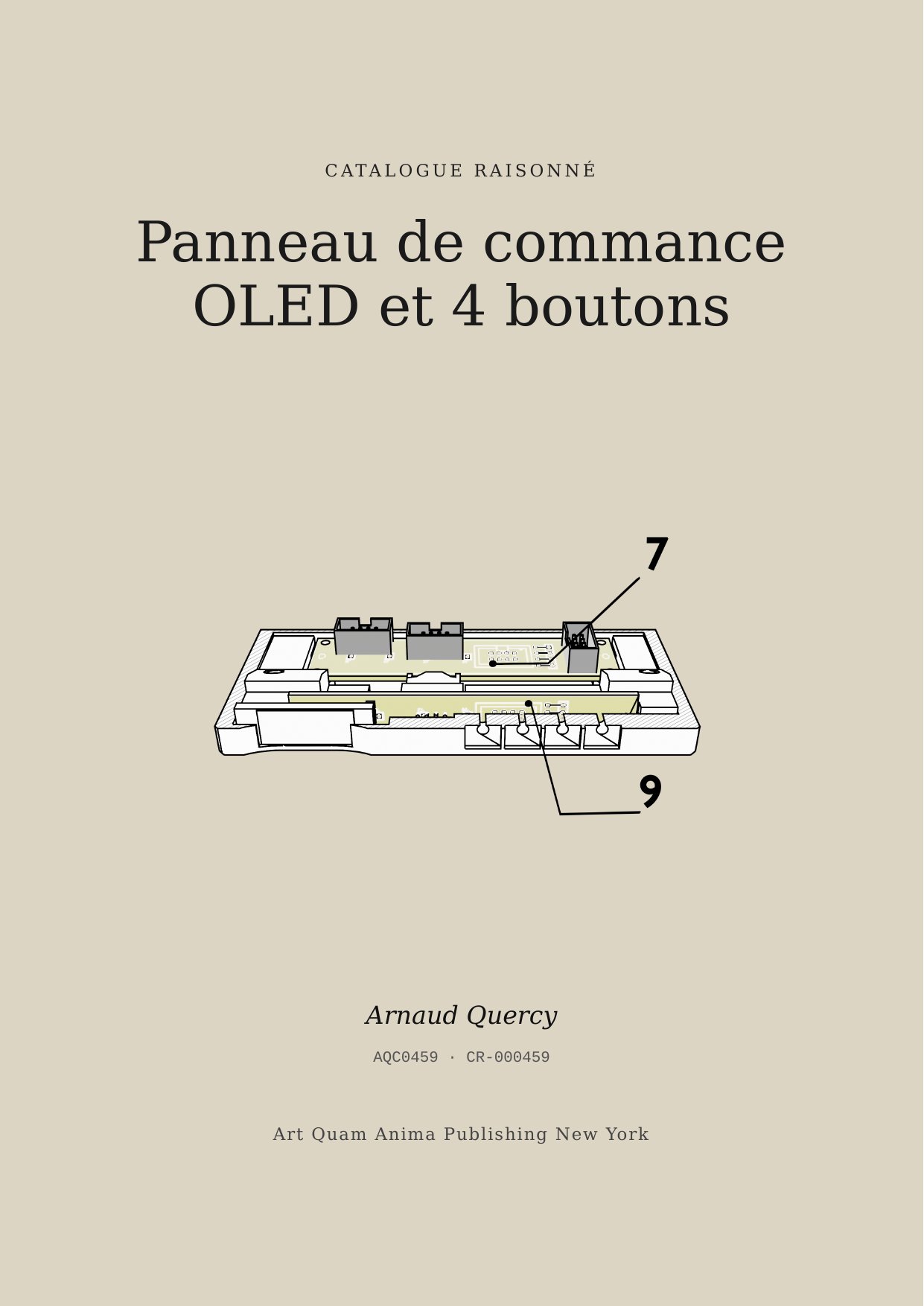 Panneau de commance OLED et 4 boutons