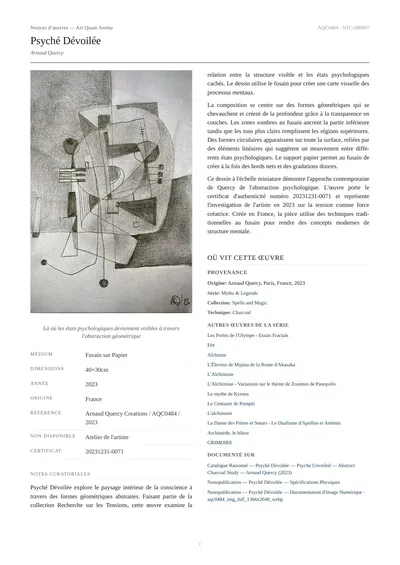 Psyché Dévoilée