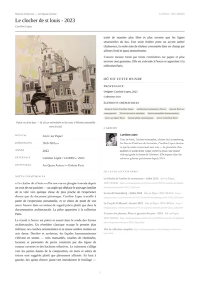 Le clocher de st louis - 2023