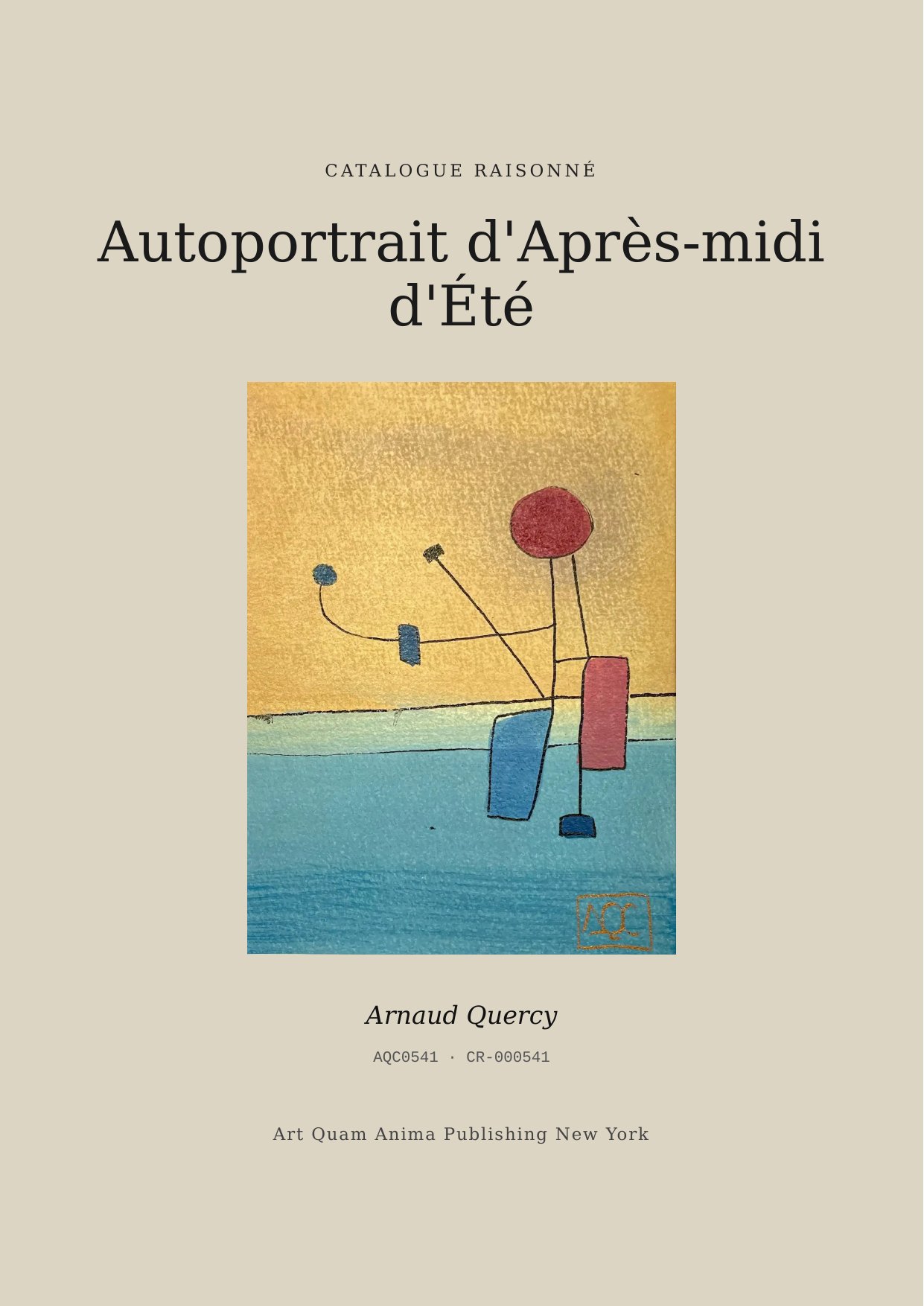 Autoportrait d'Après-midi d'Été