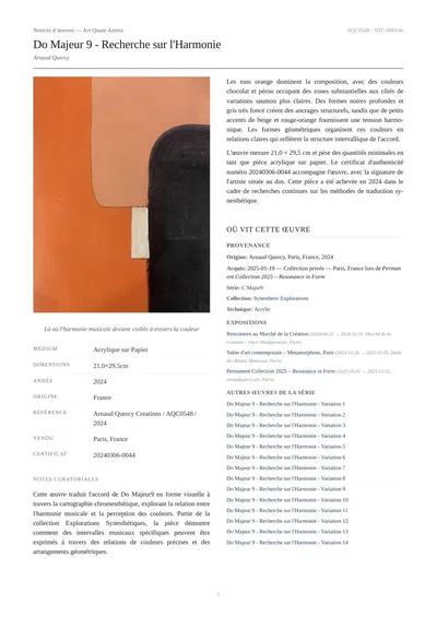 Do Majeur 9 - Recherche sur l'Harmonie