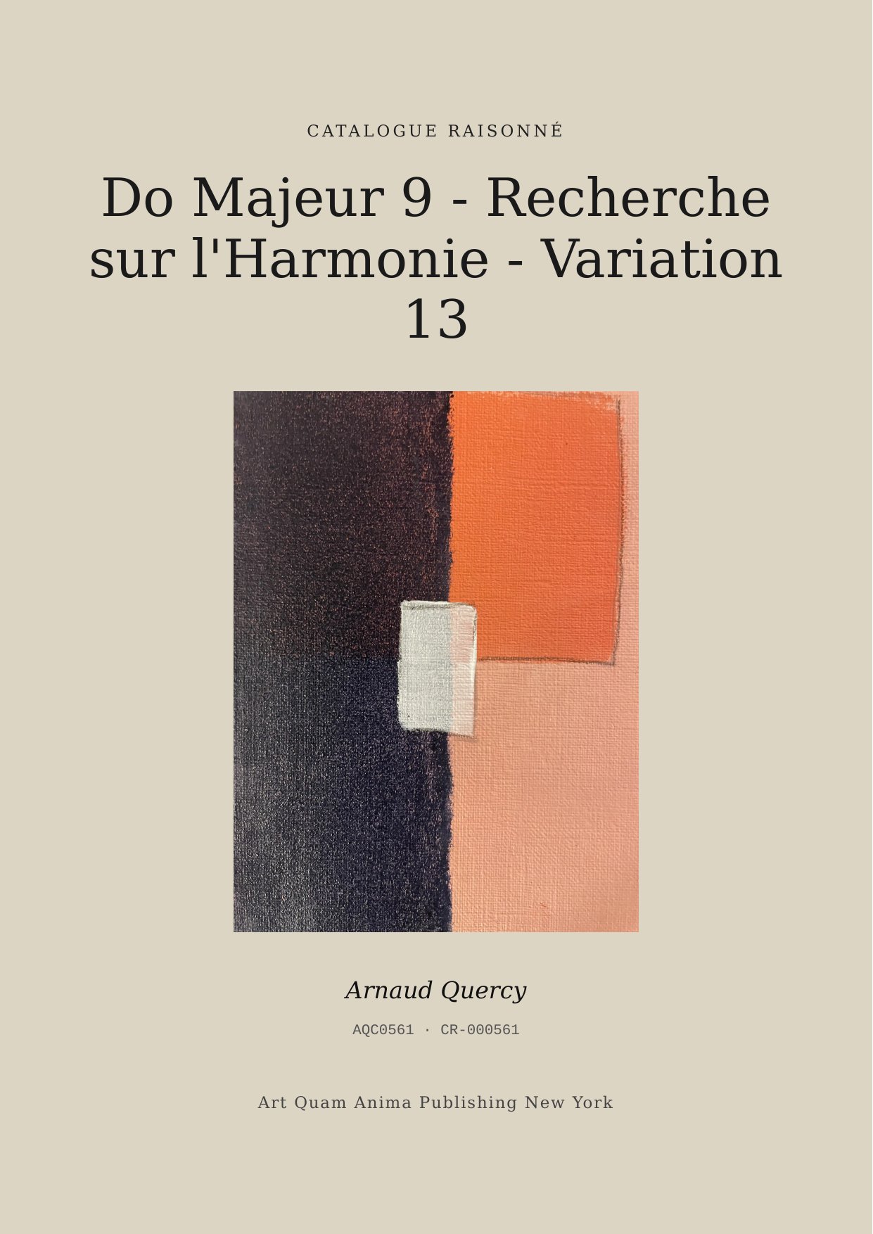 Do Majeur 9 - Recherche sur l'Harmonie - Variation 13