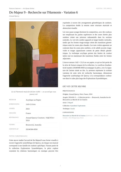 Do Majeur 9 - Recherche sur l'Harmonie - Variation 6