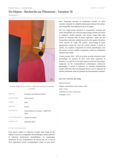 Do Majeur - Recherche sur l'Harmonie - Variation 18