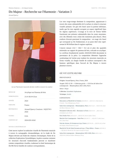 Do Majeur - Recherche sur l'Harmonie - Variation 3