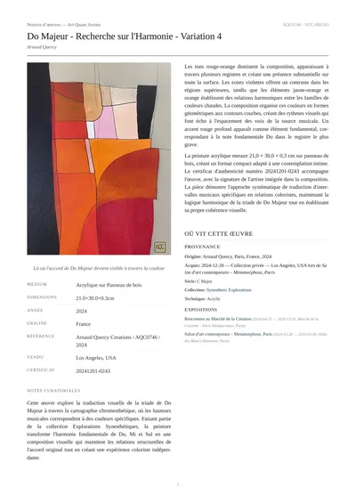 Do Majeur - Recherche sur l'Harmonie - Variation 4