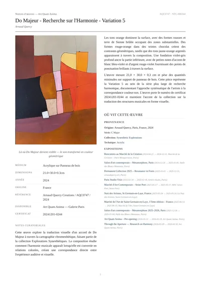 Do Majeur - Recherche sur l'Harmonie - Variation 5