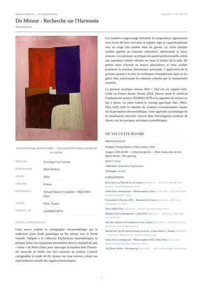 Do Mineur - Recherche sur l'Harmonie