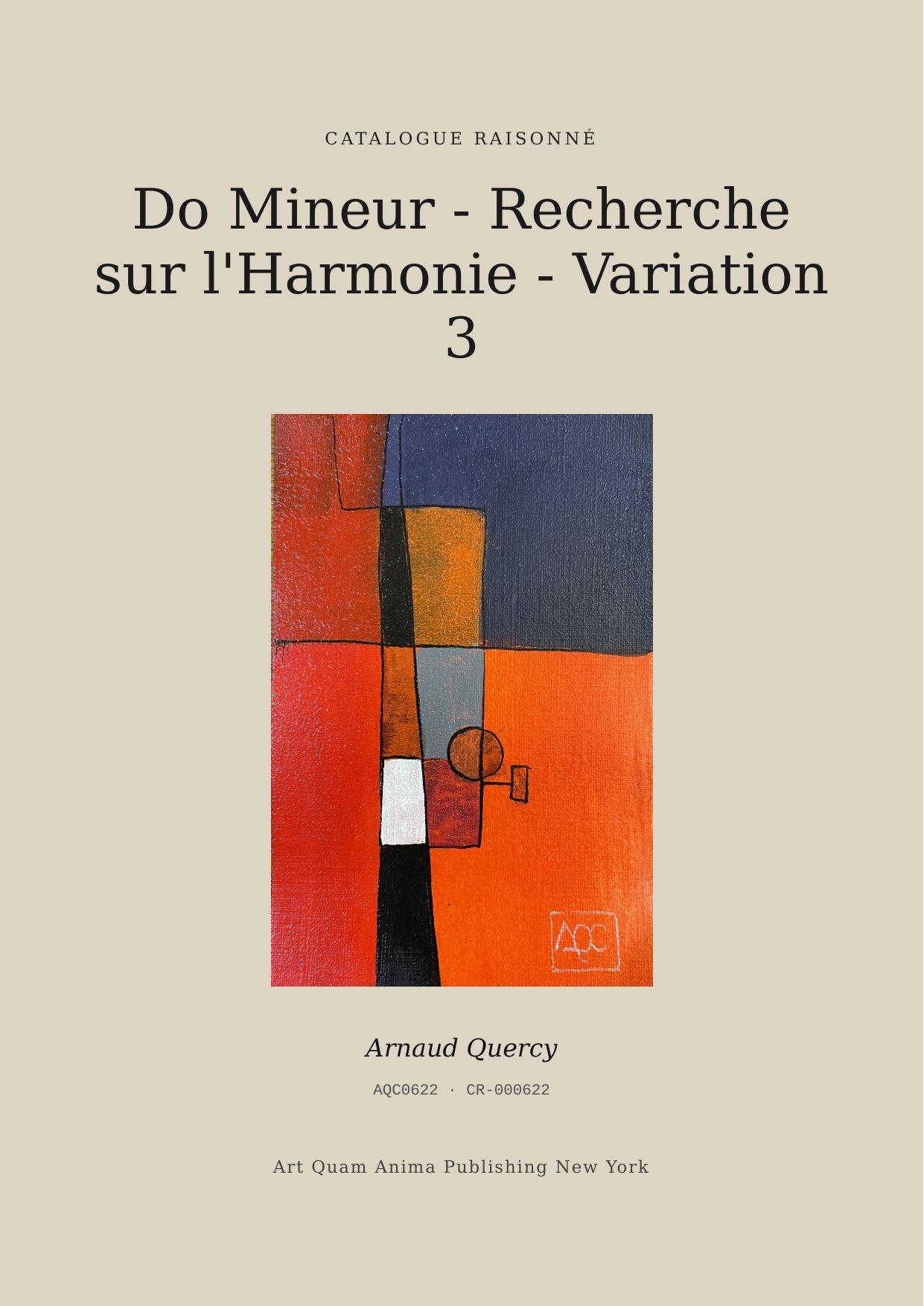 Do Mineur - Recherche sur l'Harmonie - Variation 3