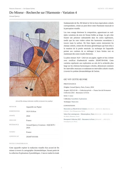 Do Mineur - Recherche sur l'Harmonie - Variation 4