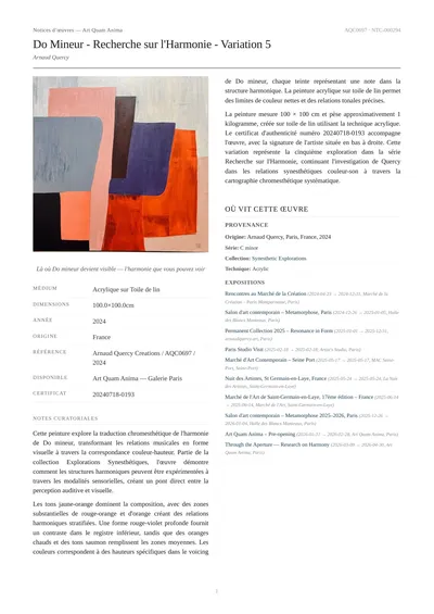 Do Mineur - Recherche sur l'Harmonie - Variation 5