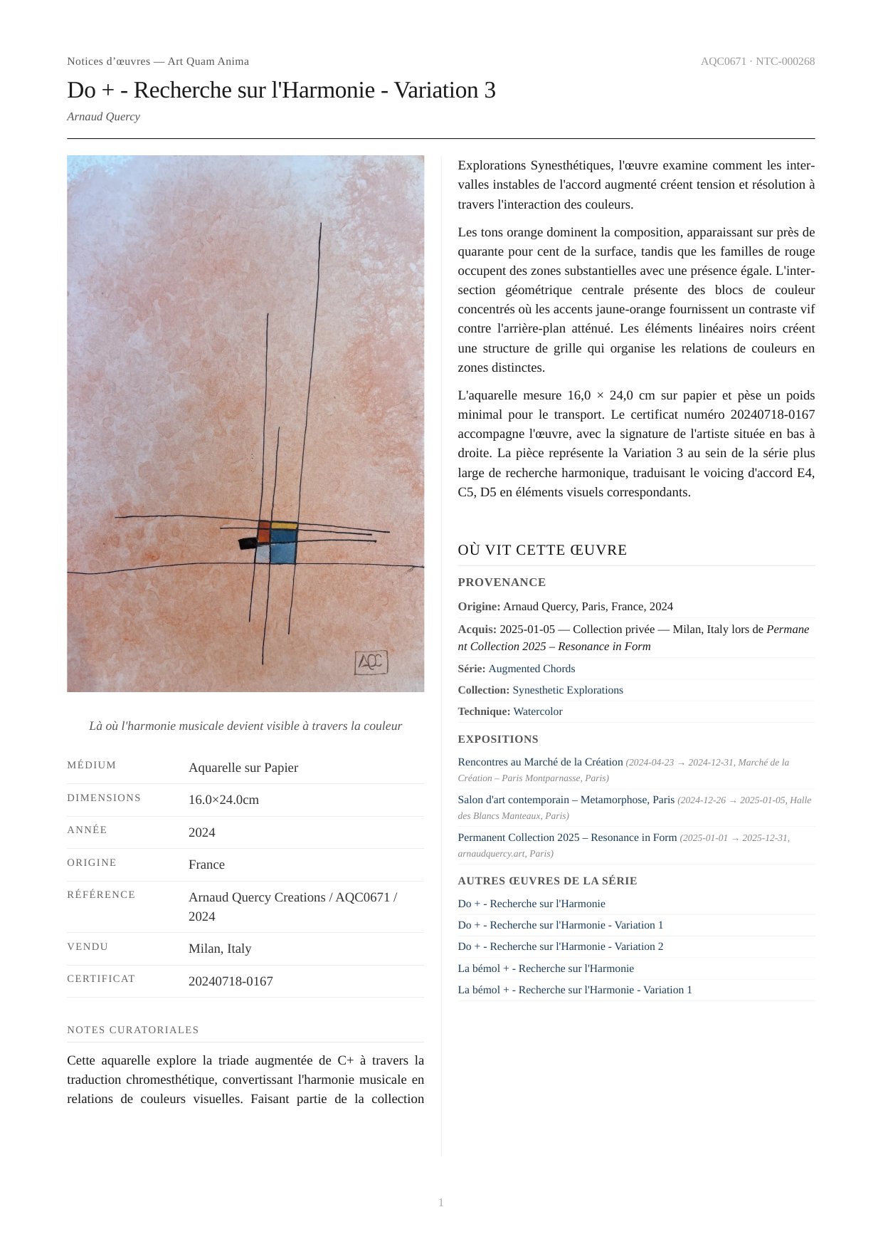 Do + - Recherche sur l'Harmonie - Variation 3