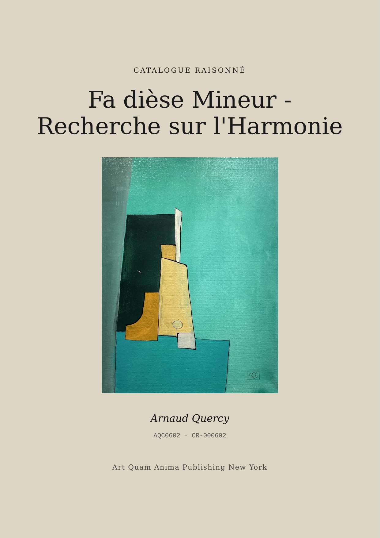 Fa dièse Mineur - Recherche sur l'Harmonie