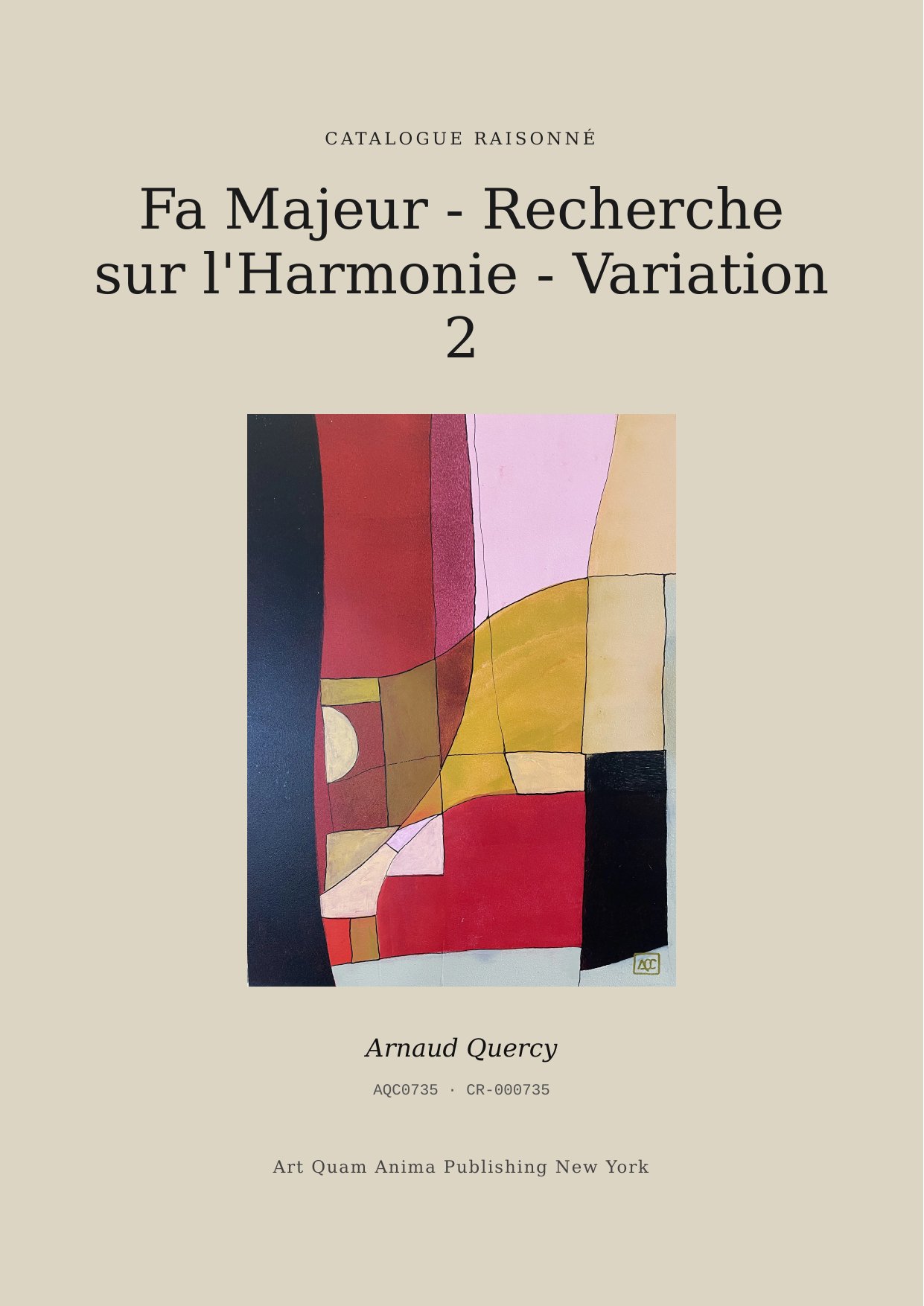 Fa Majeur - Recherche sur l'Harmonie - Variation 2
