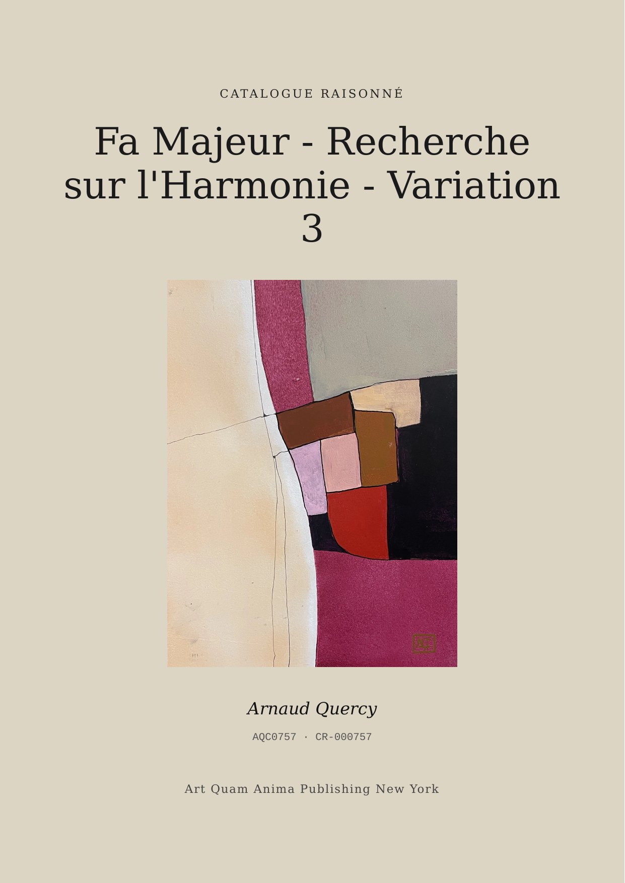 Fa Majeur - Recherche sur l'Harmonie - Variation 3