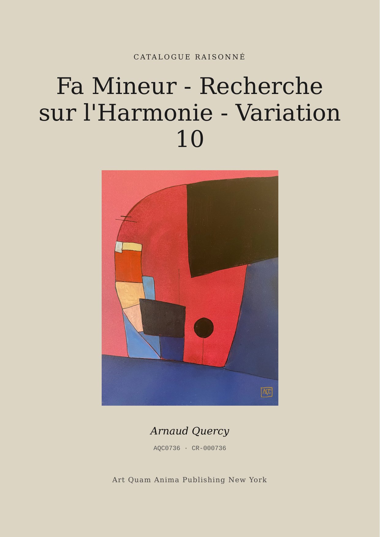 Fa Mineur - Recherche sur l'Harmonie - Variation 10