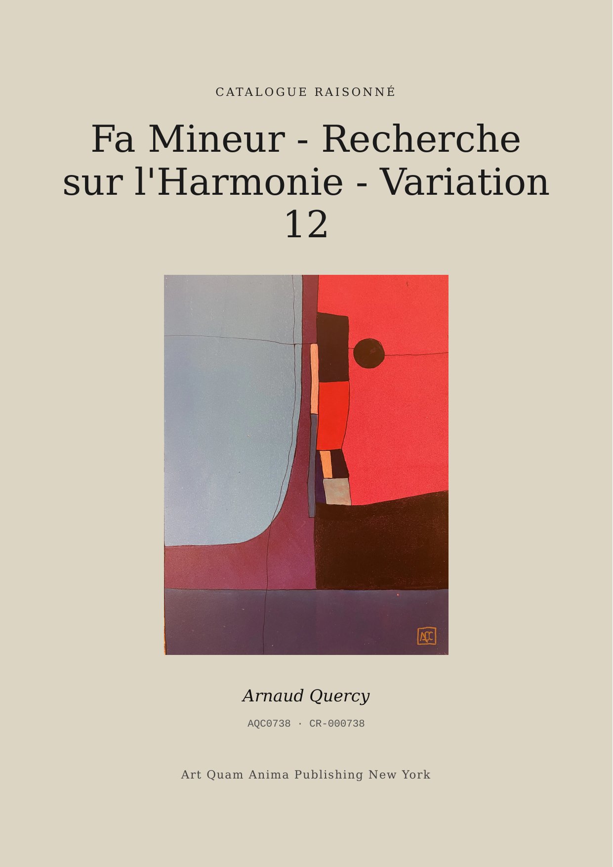 Fa Mineur - Recherche sur l'Harmonie - Variation 12