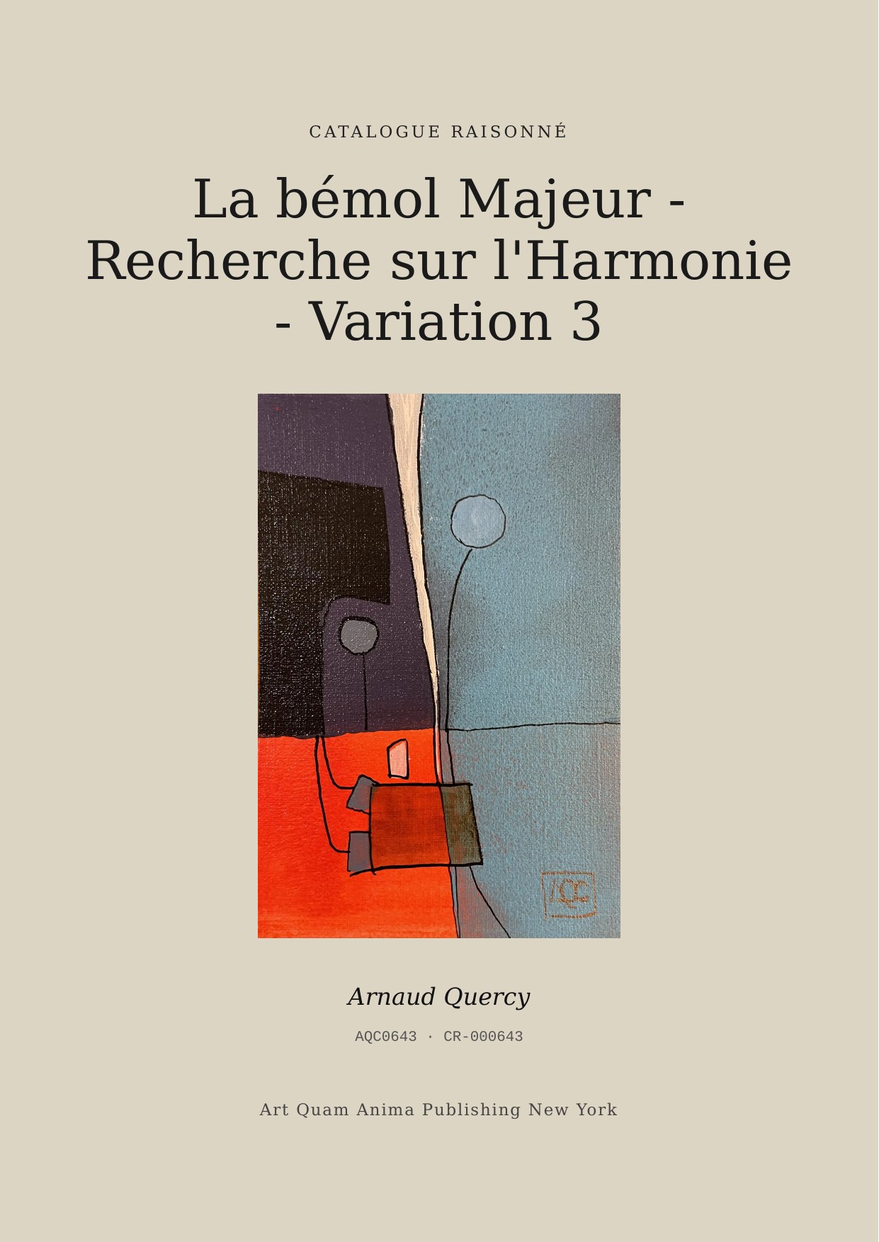 La bémol Majeur - Recherche sur l'Harmonie - Variation 3