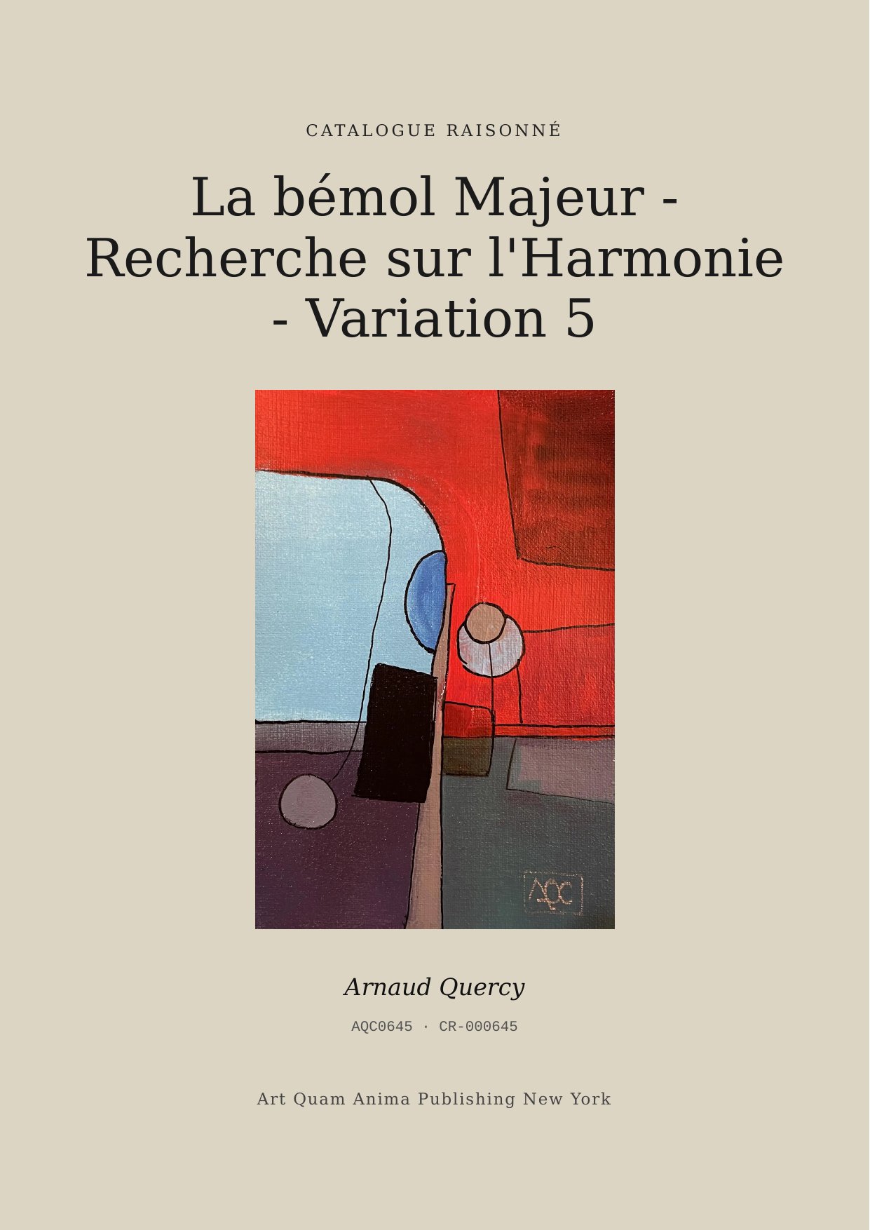 La bémol Majeur - Recherche sur l'Harmonie - Variation 5