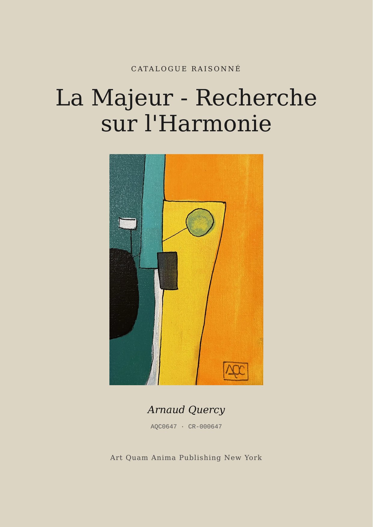 La Majeur - Recherche sur l'Harmonie